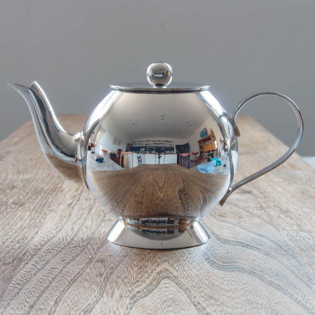 stainless steel tea container Stainless Steel Teapot With Infuser Metal  Water
